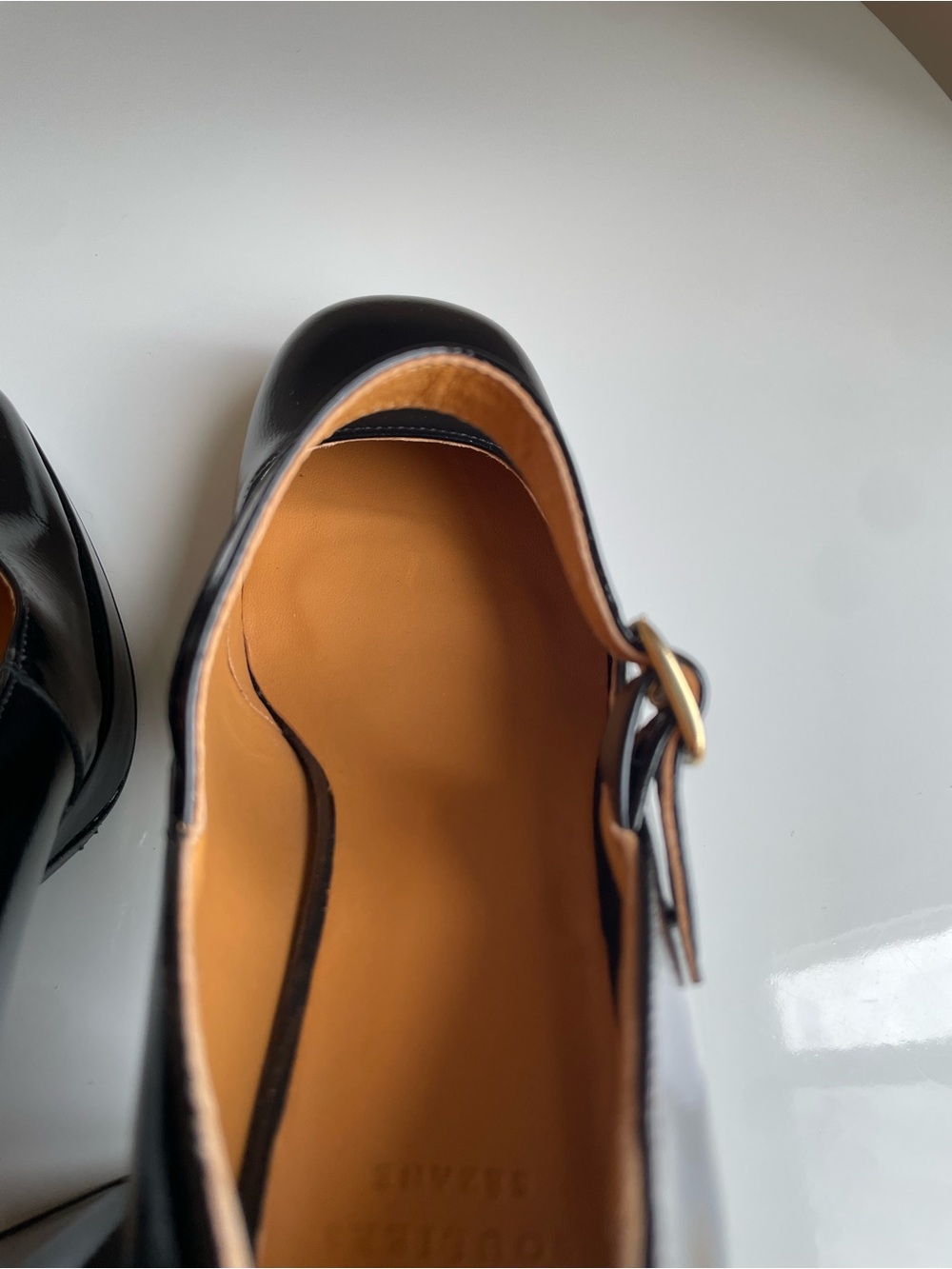 Sézane Georgia High Mary Jane Block Heels, Black Patent Leather, EU 40 US 9 - Picture 11 of 13